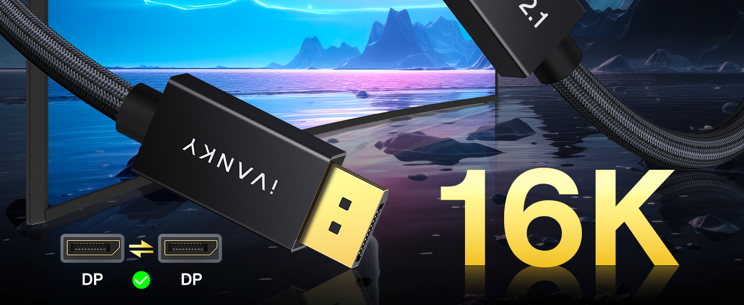 16k dp to dp cable