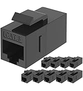 Cat6 Keystone Coupler RJ45 Ethernet Jack Insert 10 Pack Coupler Female to Female Inline Extender ...