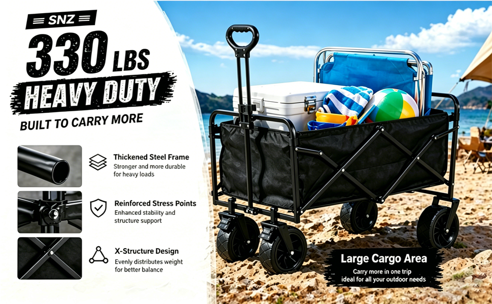 Foldable Beach Cart