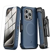 M MYBAT PRO Maverick Series iPhone 15 Pro Max Case with Belt Clip Holster,[Compatible with Magsaf...