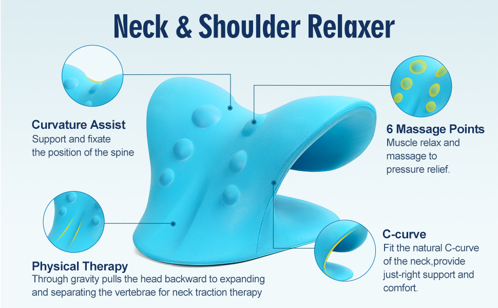 Ergonomically Designed Cervical Traction Pillow