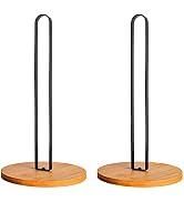 TONLEA Wood Paper Towel Holder, Paper Towel Holder Countertop,Kitchen Towel Holder Free-Standing ...