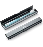 Oralphi Aluminum Toothbrush Travel Case, Portable Travel Toothbrush Holder, Durable Manual Toothb...