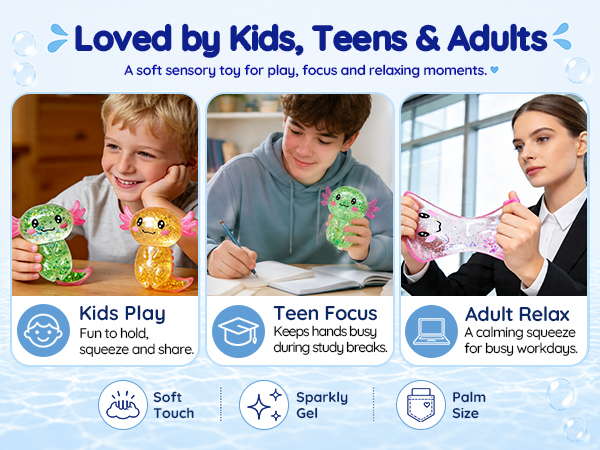Stress-relieving toys suitable for people of all ages