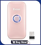 Eyoyo Mini Portable 1D Bluetooth Barcode Scanner EY-009L&amp;amp;PINK