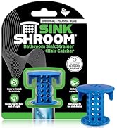 SinkShroom SSBLU988 Sink Drain Protector Hair Catcher/Strainer/Snare, Blue