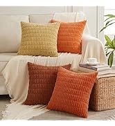 Fancy Homi 4 Packs Decorative Throw Pillow Covers for Living Room Couch Bed, Modern Farmhouse Boh...