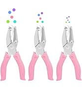 UCEC 3 Pack Circle Single Hole Punches, Small Hole Puncher, Paper Punches for Crafting, Hole Tag ...