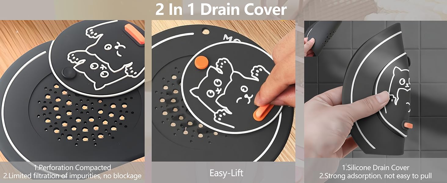 shower drain cover hair catcher