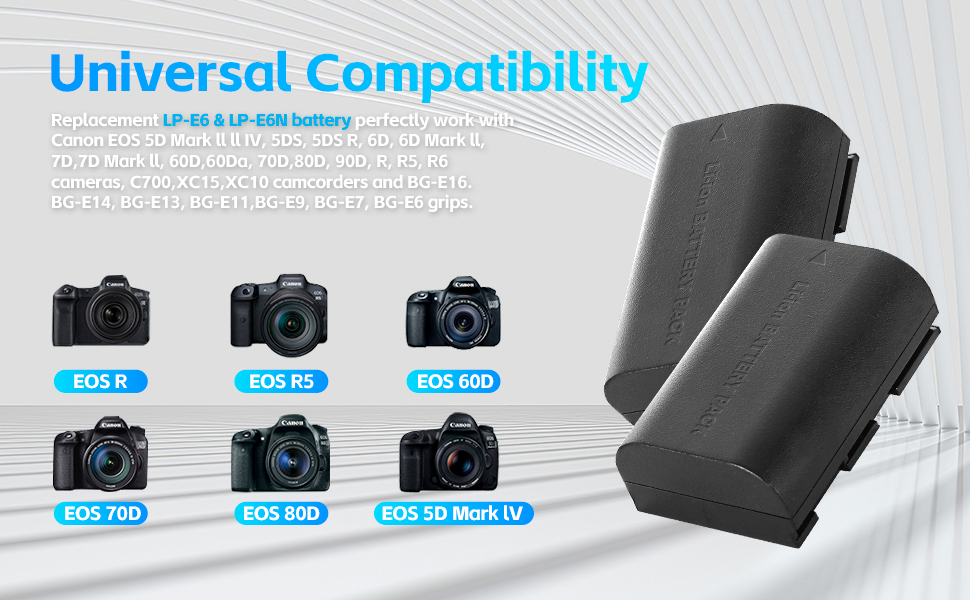 canon lp-e6n cannon battery charger canon g7x mark ii battery lp-e6p canon 90d battery canon battery