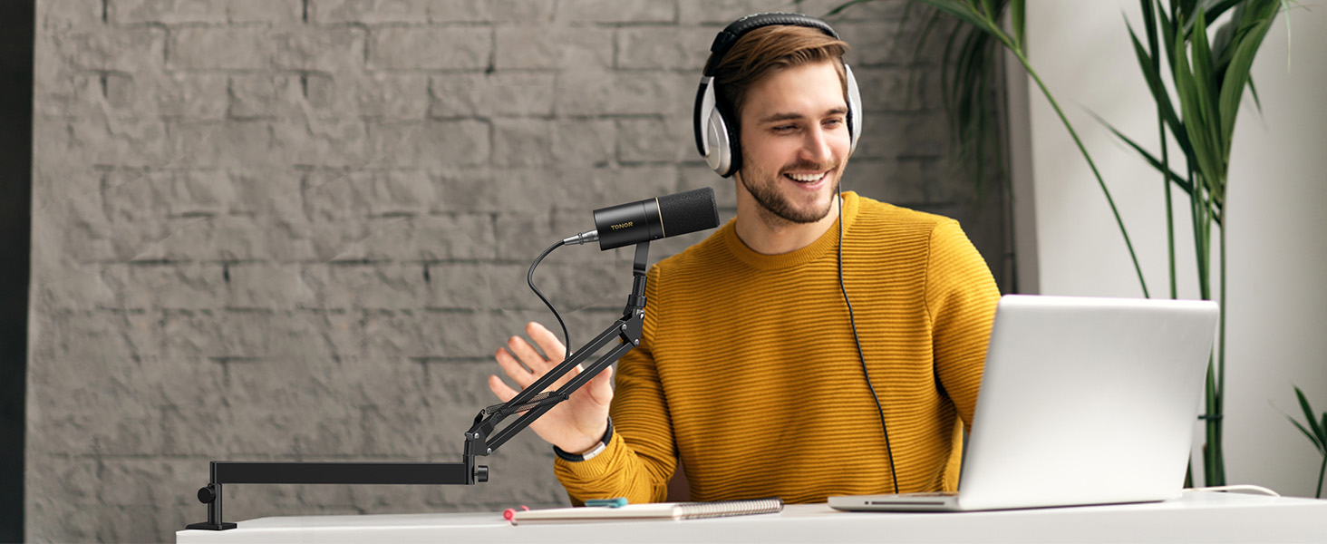 Tonor.Mic.Arm.Desk.Mount-PT5-2-PC