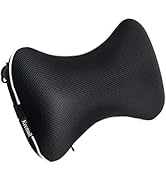 Keemall Car Neck Pillow, Soft Headrest Inflatable Car Pillow for Driving Seat with Adjustable Str...