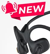 MONODEAL Open Ear Headphones with Mic, Bluetooth 5.4 Headset Lightweight