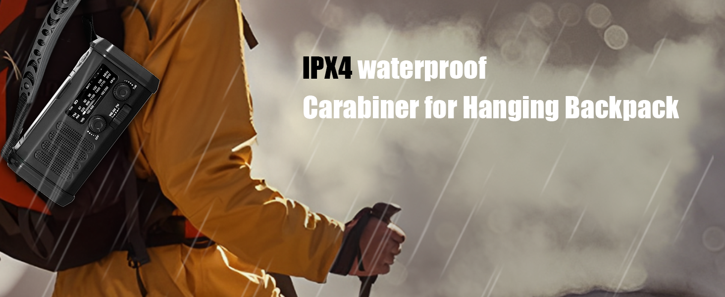 IPX4 waterproof radio
