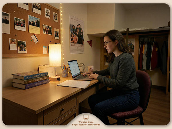 Touch Bedside Table Lamp with Memory