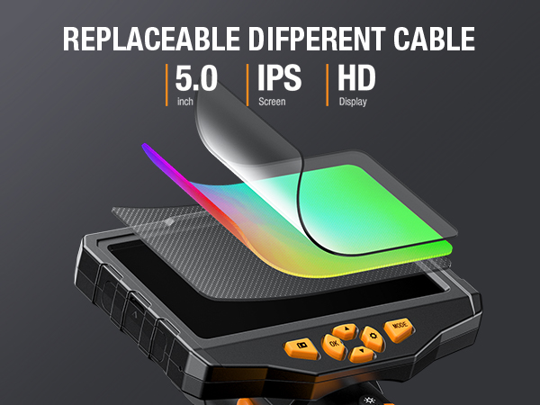 5inch Screen Endoscope with Toughened Glass