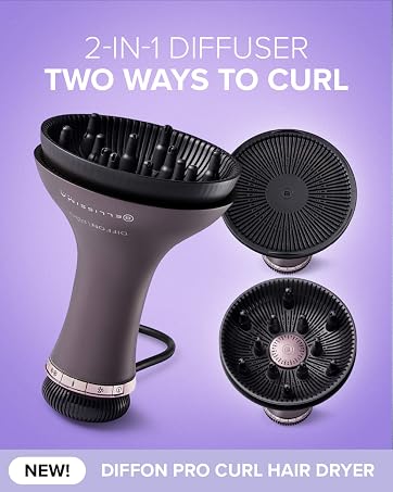 2-in-1 Diffuser Two Ways to Curl