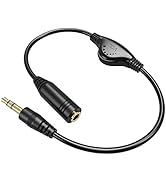 PChero 3.5mm Male to Female Stereo Audio Extension Adapter Cable with Volume Adjustment Control -...