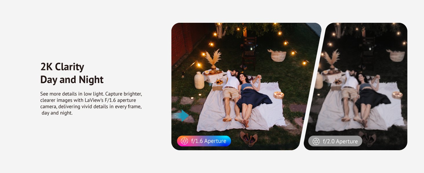 2K QHD Resolution &amp; Color Night Vision