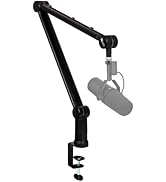 IXTECH Boom Arm - Adjustable 360° Rotatable Microphone Sturdy Stainless Steel Mic Desk, Table Sta...
