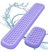 Lekvey Ergonomic Keyboard Wrist Rest, Waterproof PU Leather Wrist Pad with Memory Foam Massage Po...