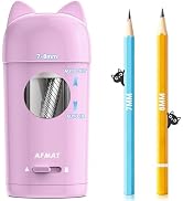 AFMAT Electric Pencil Sharpener, Automatic Pencil Sharpener, Auto in &amp; Out, Colored Pencil Sharpe...