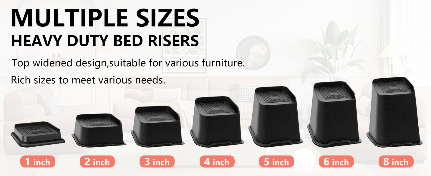 Bed furniture risers