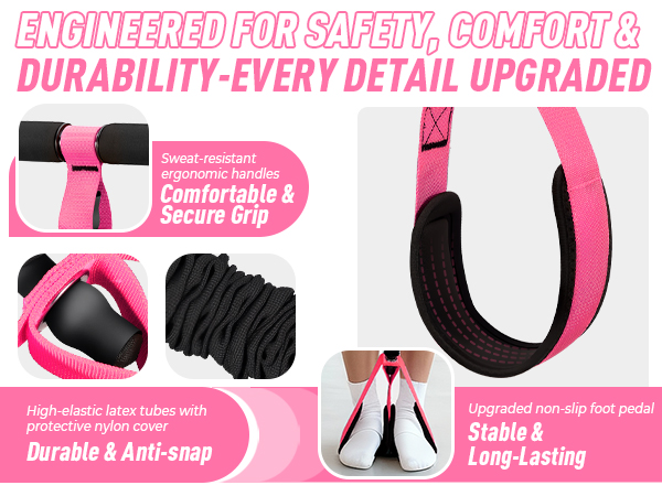 exercise bands with handles