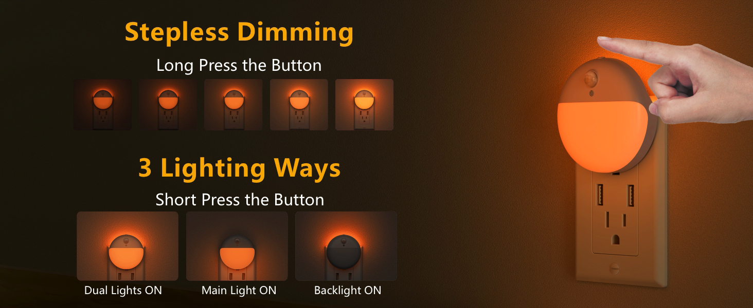 dimmable night light