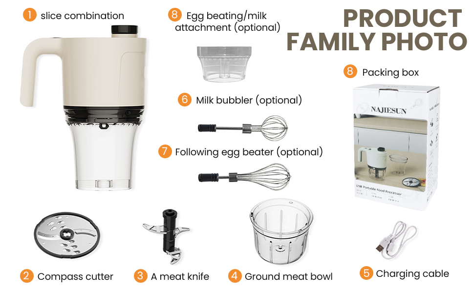 5 in 1 hand crank food chopper