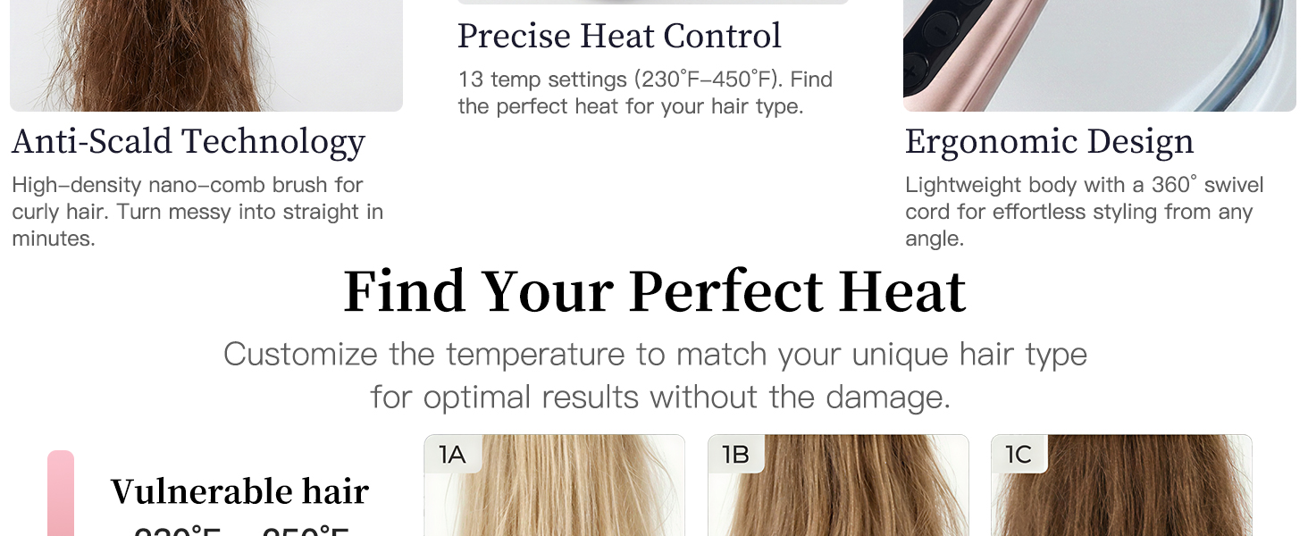 Hair Straightener Brush