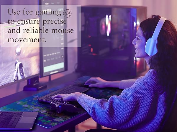 Use for gaming to ensure precise and reliable mouse movement.