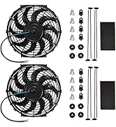 mupera Electric Radiator Cooling Fan - Universal Slim Fan Pull Electric Radiator Cooling Fans(202...