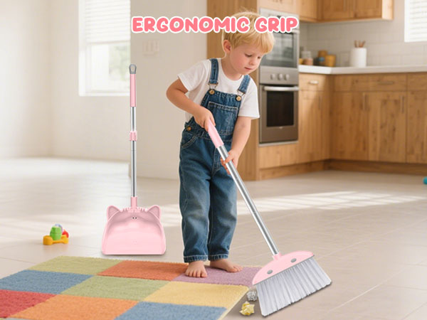 Mini Broom with Dustpan for Kids