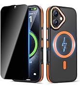 Misscase Case for iPhone 17 (6.3"), [Compatible with MagSafe], with 1x Privacy Screen Protector, ...