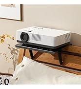No Drilling Metal Projector Mount, Adjustable Angle Projector Mount Shelf for Sofa and Bedside, F...
