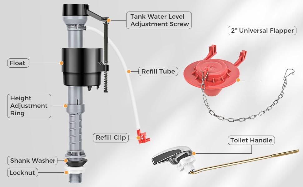 toilet rebuild kit complete