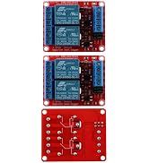 3Pcs 24V 2-Channel Relay Module with Optocoupler Isolation, High/Low Level Trigger Compatible wit...