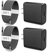 45W USB-C Charger, 2-Pack 45 Watt Samsung Super Fast Charger Type C Wall Charging Block with 2X 1...