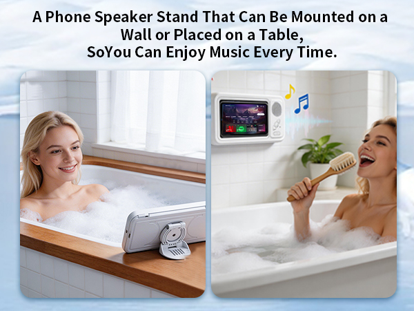shower phone mount
