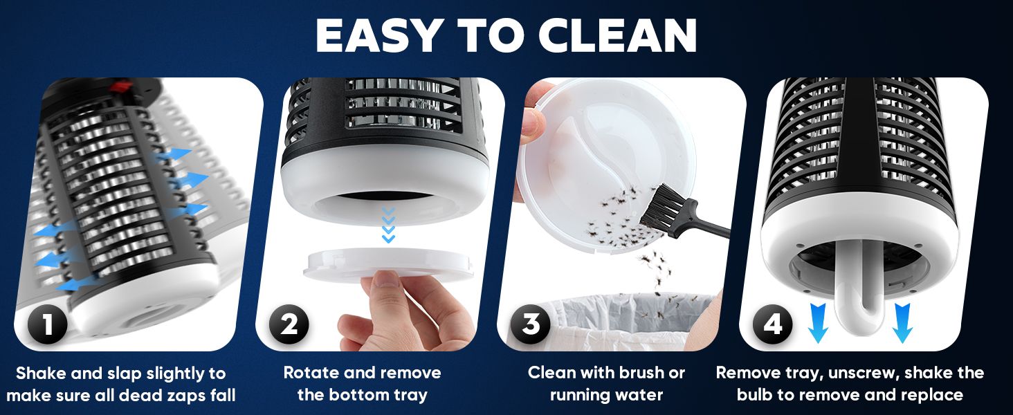 easy to clean mosquito zapper