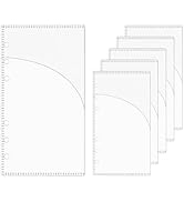 Mogoostry A6 Binder Pocket 6pcs 2 Layer Budget Sheet Sleeves Frosted Plastic Side Open Cash Stuff...