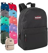 Trail maker 24 Pack- Classic 17 Inch Backpacks in Bulk Wholesale Back Packs for Boys and Girls (A...