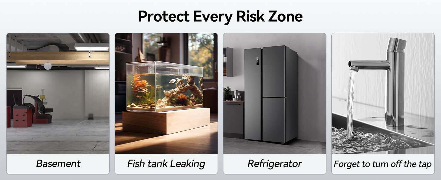 WiFi Water Sensor with SMS/Email/APP Push and Sound Alarm