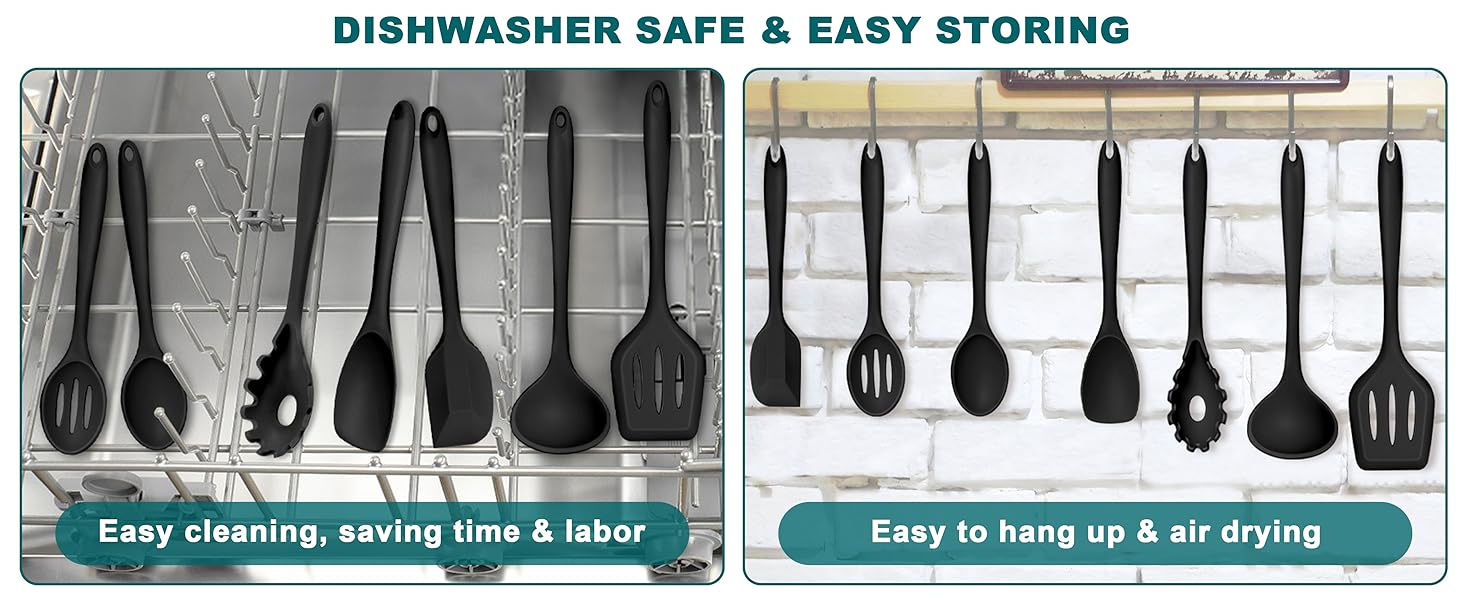 Silicone Cooking Utensil Set of 7