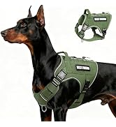 MOOGROU Tactical Dog Harness for Large Dogs,No Pull Military Dog Vest with Handle,Reflective Heav...