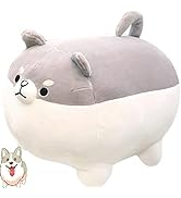 Shiba Inu Dog Plush Pillow Soft Corgi Dog Stuffed Animal Plush Kawaii Pillow for Bed Cute Corgi A...