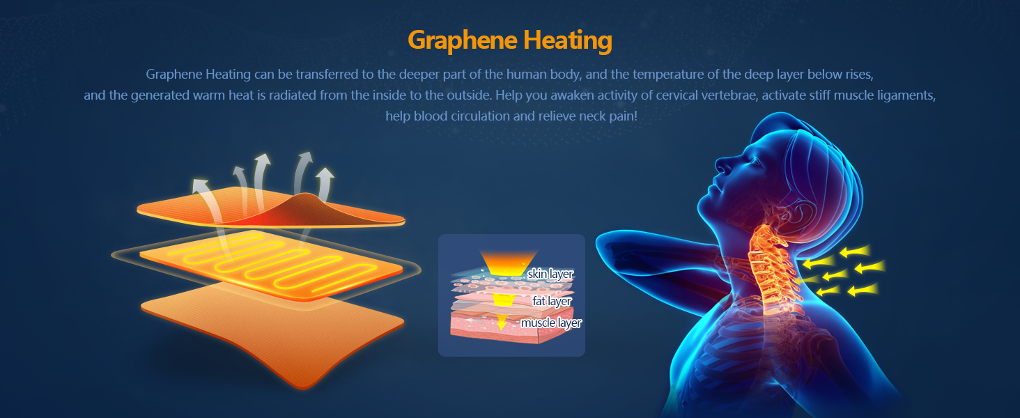 Graphene Heating Cervical Neck Traction Pillow