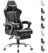 Homall Gaming Chair, Computer Chair with Footrest and Massage Lumbar Support, Ergonomic High Back...