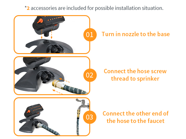 garden oscillate sprinkler, oscillating sprinklers for yard, water sprinkler for lawn